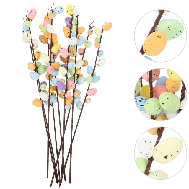 BESTYASH 10Ud Ramas Falsas De Pascua Para Floral Y Ambientación Festiva