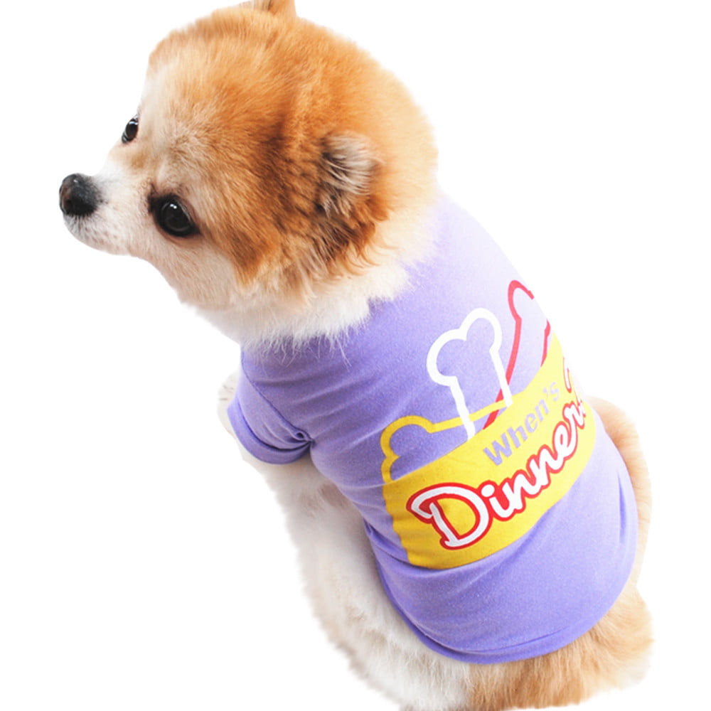 Hot Dog Small Cat Shirt Pet Clothes Vest XS-L 