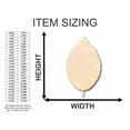 thumbnail image 3 of Unfinished Wood Beech Leaf Shape - Craft - up to 46" DIY 18" / 3/4", 3 of 4