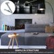 thumbnail image 4 of unbranded Bisagra Soporte Plegable Para Sofá Y Ajustable Con Movimiento Plata, 4 of 5