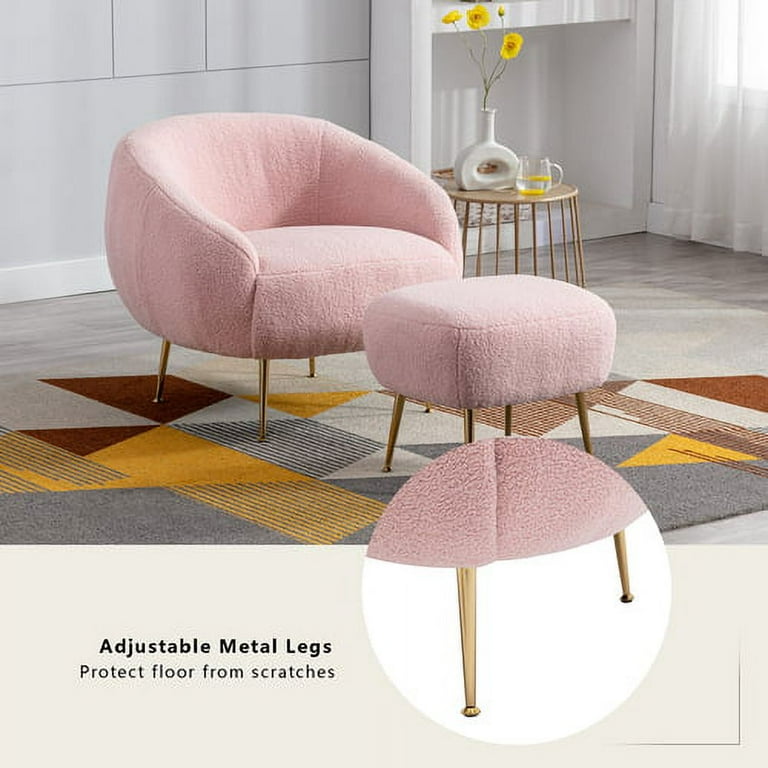 Pink 2024 plush stool