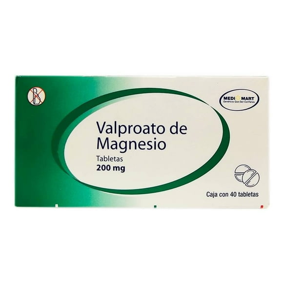 Valproato de Magnesio Medimart 200 mg 40 tabletas