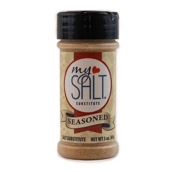 MySALT Seasoned Salt – Sodium-Free, Savory Steakhouse Flavor for Meat, Potatoes & More 3oz