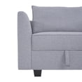 thumbnail image 6 of Naomi Home Elizabeth Modern DIY Collection-Fabric:Linen,Finish:Gray,Style:Loveseat with Ottoman, 6 of 13