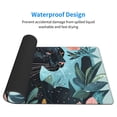 thumbnail image 3 of Rateoe Black Panther Floral Illustration Print Mouse Pad - Extended Large Gaming Mousepad,Non-Slip Stitched Edge,16x29.5 Inch, 3 of 8