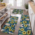 thumbnail image 2 of French Bulldog Sunflowers Floral Kitchen Rugs Sets Of 3,Kitchen Runner Rugs Non Skid Washable,Decorative Kitchen Floor Mats for Kitchen,Sink,Laundry,17"x30"+ 17"x47" + 17"x59", 2 of 6