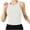White, variant on OGLCCG Womens Tank Top with Built in Bra Round Neck Sleeveless High Stretch Racerback Ribbed Crop Top Summer Sports Athletic Yoga Shirts,S,Green