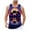 Purple, variant on Men's Tank Tops Summer Beach Hawaii Coconut Tree Digital 3D Printed Sleeveless Vest for Men(Black,XL)