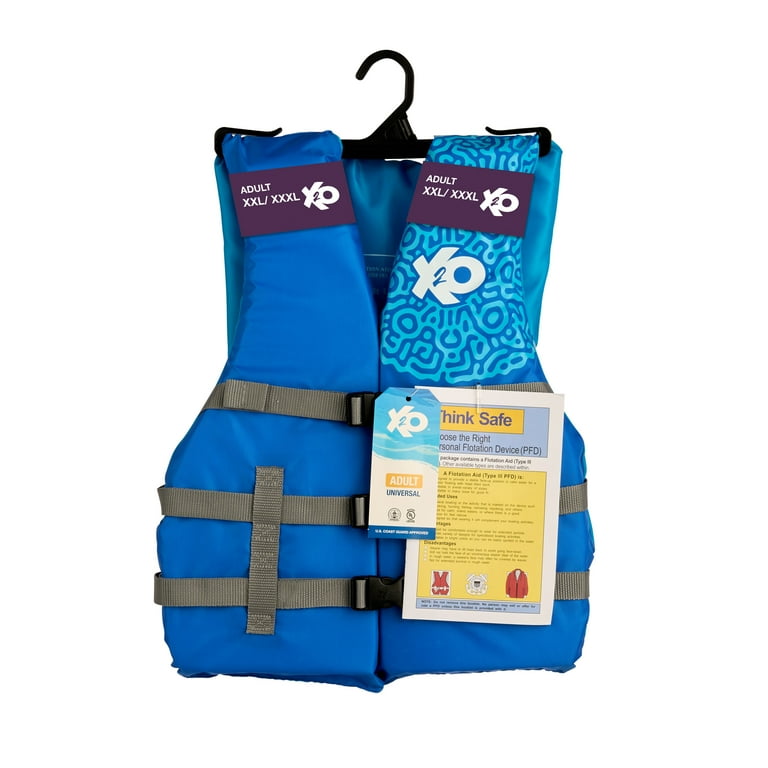 X2O Universal Adult 2X/3X Life Vest and Jacket, (50
