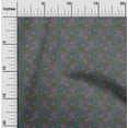 thumbnail image 1 of oneOone Cotton Flex Fabric Leaves & Floral Block Fabric Prints By Yard 40 Inch Wide, 1 of 4