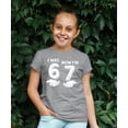 thumbnail image 2 of I was 6 Now I'm 7 Birthday Shirt for Kids Distressed Six Seven Hands Unisex Party Tee Granite Heather Shirt Youth Medium, 2 of 5