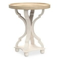thumbnail image 1 of Open Box COZAYH Round Rustic Wood End Table Accent Nightstand SideTable Bedroom, 1 of 11