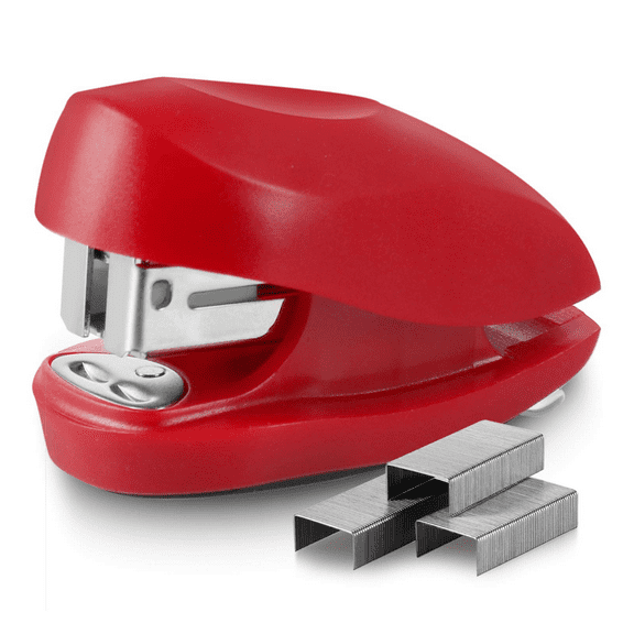 Swingline SWI48212 Mini Desktop Stapler - Rio Red