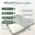 thumbnail image 3 of imflmats Japanese Floor Mattress Futon Mattress Twin Size (39"x80") Foldable Tatami Mattress Portable Roll Up Sleeping Pad for Adults,Guest Bed,Dormitory,Camping,Green A C104, 3 of 3