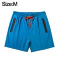thumbnail image 2 of Pantalones cortos azules Pantalones de playa Bolsillo impermeable con cremallera Pantalones de surf para hombre Pantalones cortos transpirables, 2 of 5
