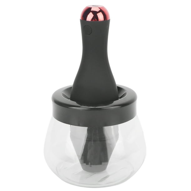 Máquina limpiadora de brochas, limpiador de brochas de maquillaje eléctrico, limpiador de brochas de maquillaje, secadora, limpiador de brochas automático, giratorio, claridad notable