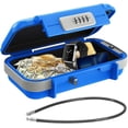 thumbnail image 1 of Travel Portable Lock Box Digit Combination Lockbox Cash Box Mini Security Case with Removable Chain Portable Beach Box for Travel Beach Office Hotel Cars Dorms, 1 of 7