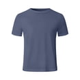 thumbnail image 2 of LTTVQM Mens T-Shirts 2026 Summer Spring Crew Neck Casual T Shirts Plain Short Sleeve Shirts Basic Tees Navy M, 2 of 6