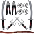 thumbnail image 1 of Set de juego de rol con armas de juguete Ninja Warrior Liberty Imports, 1 of 7