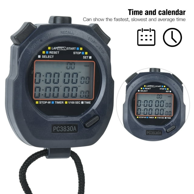 Cronómetro Deportivo ANGGREK PC3830A Digital para Correr Temporizador Fitness