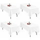 thumbnail image 1 of Juego de 4 Manteles Blancos para Mesas Rectangulares 140x250 cm Mantel Rectangular Blanco Mantelería Tejido Poliéster Manteles Blancos Lavables para Fiestas Banquetes Bodas,, 1 of 5