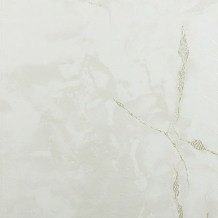 Checkered Floor Vinyl Achim Nexus Classic White with Grey Veins 12x12 Self Adhesive Vinyl Floor Tile - 20 Tiles/20 sq. ft. ()
