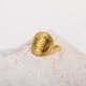 thumbnail image 4 of Anillo abierto retro de acero inoxidable en oro de 18 quilates para hombre y mujer, anillo cruzado, anillo de pareja, anillo de nicho para el cabello, 4 of 5