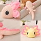 thumbnail image 3 of 1 Pcs Kawaii Axolotl Plush Doll Toys, Soft Animal Stuffed Pillow Doll, Cute Soft Axolotl Gifts for Boys Girls (Apricot), 3 of 4