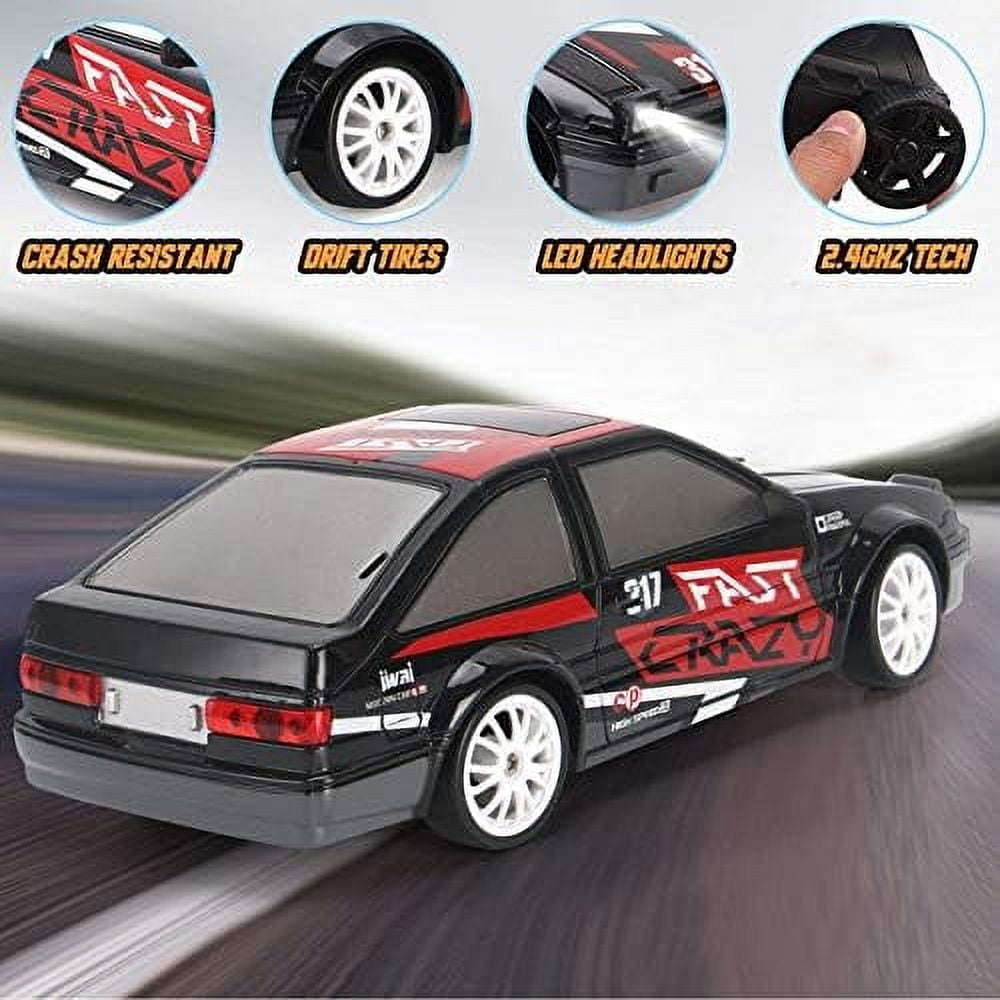 ATJIA Remote Control Car RC Drift Car 2.4GHz 1:24 Scale 4WD 15KM/H High Speed Drifting Tire Racing Sport Toy Car