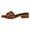 1Brown, variant on IUJOSY Slide Sandals for Women Square Open Toe Slip on Mules Low Heel Leopard Print Dressy Shoes