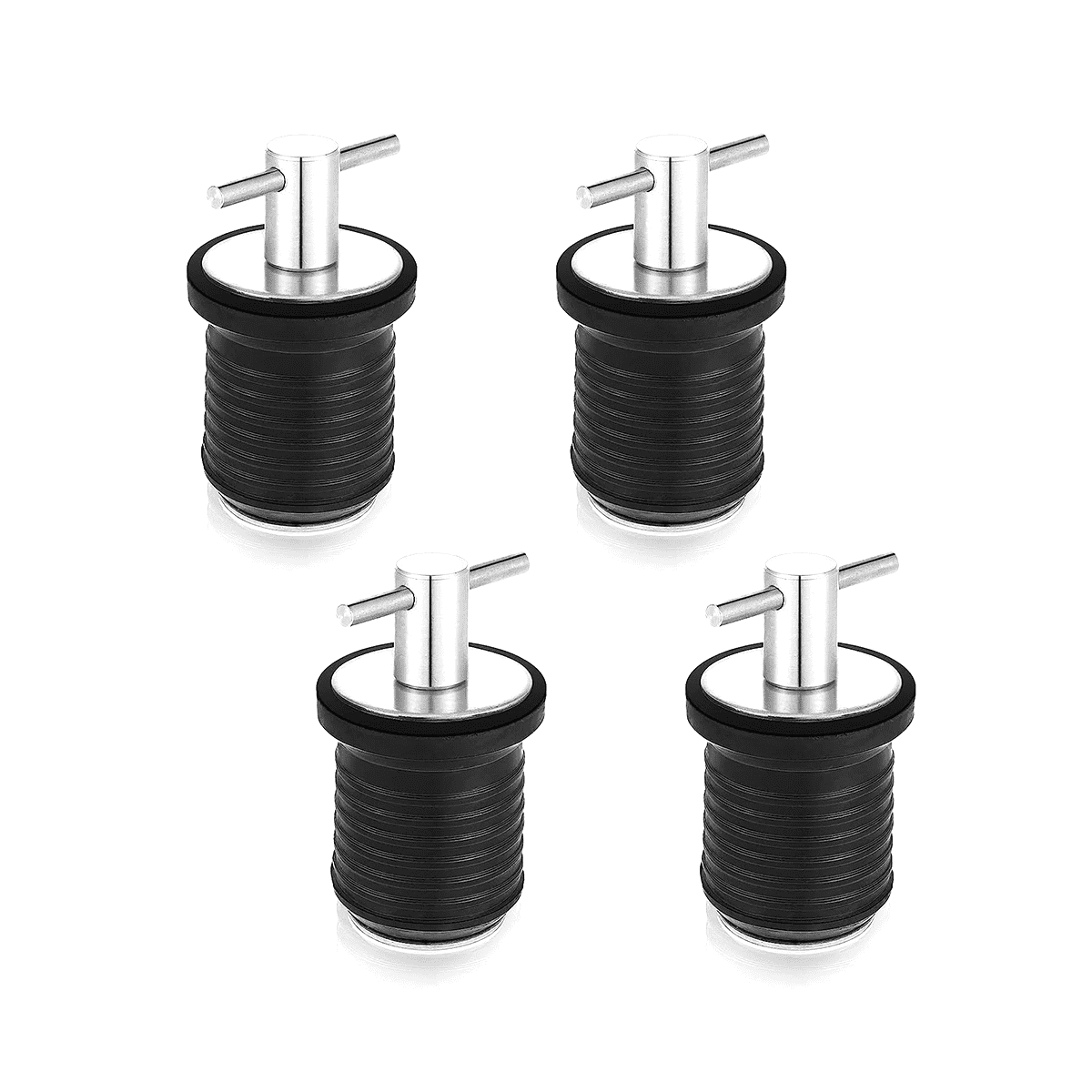 4 Pcs Snap Handle Drain Plug T Handle Drain Plug for Drains Handle Boat