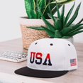 thumbnail image 4 of USA Embroidered Baseball Cap Unisex Hip Hop Hats Vintage Adjustable Snapback Hat Trucker Cap Sun Hat for Men Women, 4 of 7