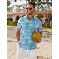 thumbnail image 2 of COOFANDY Hawaiian Shirts for Men Short Sleeve Button Down Shirts Summer Shirts, 2 of 6