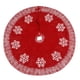 thumbnail image 5 of 1 pieza falda de árbol de Navidad de punto delantal de falda de árbol falda de árbol de Navidad copo de nieve suministros de decoración de Navidad, 5 of 5