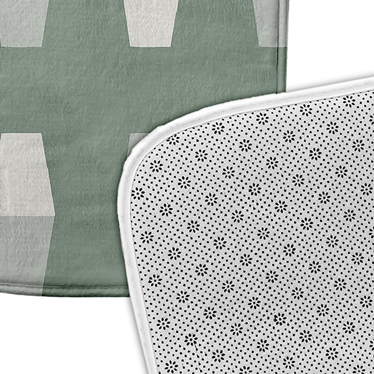 Simply Daisy 24" x 17" Bowling Pins Bathmat, Sage