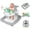 Light Grey, variant on PRVAETU Baby Walker & Activity Center W/ Music & Lights,3 Adjustable Height, Anti-Rollover & Foldable for Infant Boy and Girl 6-18 Months,Pink Print