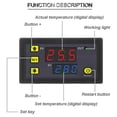 thumbnail image 3 of Controlador de temperatura Módulo de termostato con pantalla digital Interruptor de control de temperatura Placa de control de temperatura micro, 3 of 5