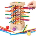 thumbnail image 1 of Juego de mesa WhimsiPlay Montessori con 42 palitos de colores de 3 a 6 años, 1 of 8
