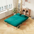 thumbnail image 4 of DECMAY Convertible Chair Bed, Tri-Fold Sofa Bed with Adjustable Backrest & Pillow, Leisure Chaise Lounge Couch with Sturdy Iron Frame for Home & Office, Comfortable Sleeper Chair, 4 of 14