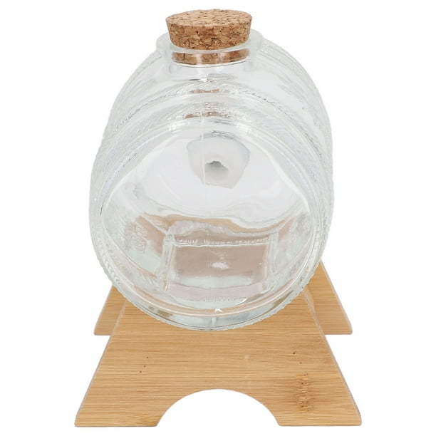 Baril en verre de 7 litres avec robinet en acier inoxydable Plein