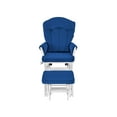 thumbnail image 4 of Suite Bebe Victoria Glider & Ottoman, White Finish and Navy Fabric, 4 of 4