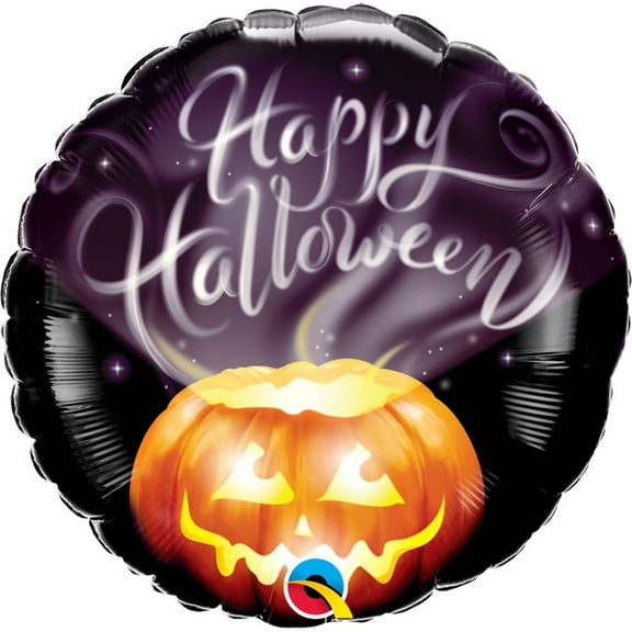 18 inch Halloween Wispy Smoke Qualatex Foil Mylar Balloon - Party Supplies Decorations