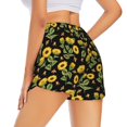 thumbnail image 3 of Haiem Bees and Sunflowers Women's 2 in 1 Running Shorts - Lightweight Athletic Workout Gym Yoga Breathable Sports Shorts Liner with Phone Pockets-Large, 3 of 9