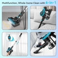 thumbnail image 4 of Homadio Cordless Vacuum Cleaner, 6 in 1 Vacuum Cleaners for Home, 28KPa Stick Vacuum with Anti-Tangle Brush, 45Mins Lightweight Wireless Vacuum Rechargeable for Floors Carpet Pet Hair, 4 of 11