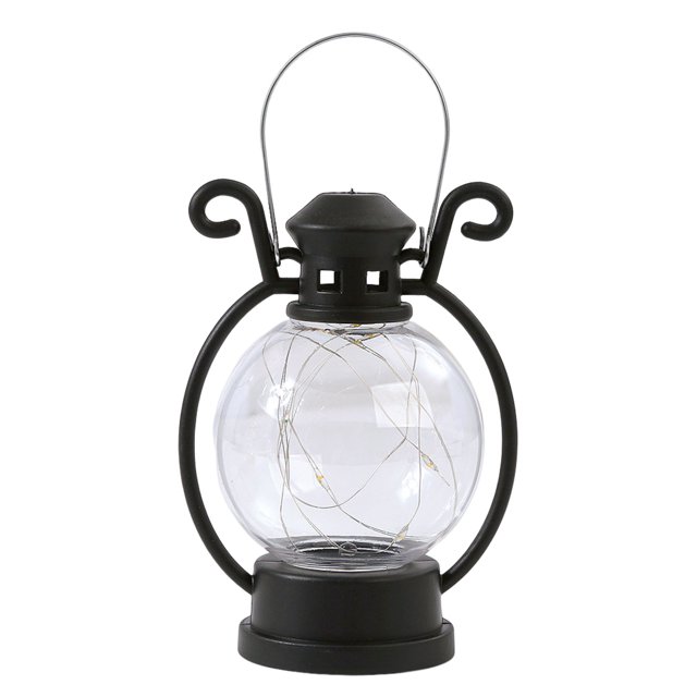 LCXmlly Battery Operated Lantern LED Lantern Vintage Operated Portable Handle Home Decor Flameless Electronic Lamp Night Light Christmas Party