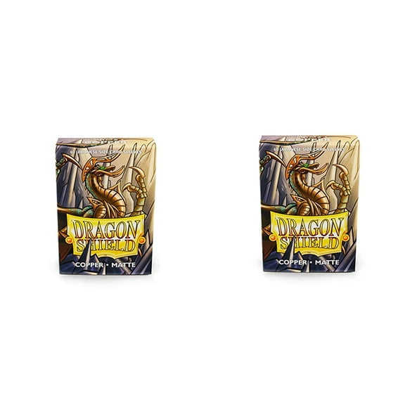 2 Packs Dragon Shield Matte Mini Japanese Copper 60 ct Card Sleeves Value Bundle!