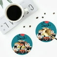 thumbnail image 5 of Disketp I Love Sushi Funny Coasters,6 Pcs Leather Coasters With Holder, Perfect Housewarming Hostess Gifts,Protect Furniture From Water Marks Scratch And Damage, 5 of 9