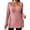 Pink, variant on Cuteduck Women Plus Size Casual Ribbed Knit Blouse Fall Long Sleeve Sweater Square Neck Solid Top 1X-4X