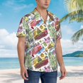 thumbnail image 3 of Fotbe America Landmarks1 Camisa Hawaiana para Hombre Unisex – Camisa Casual de Verano con Botones de Manga Corta de Algodón y Lino,X-Large, 3 of 7