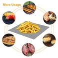 thumbnail image 4 of Zorpupoa 1Pcs Reusable BBQ Grill Mat, 13x16" Fiberglass Fabric Mesh Grill Mat for Gas Charcoal, Black, 4 of 11